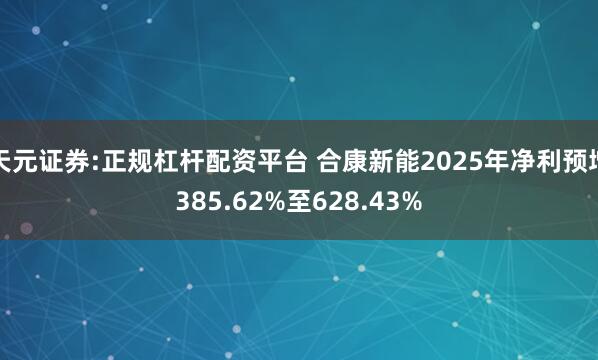 天元证券:正规杠杆配资平台 合康新能2025年净利预增385.62%至628.43%