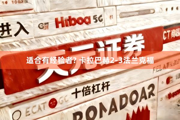 适合有经验者? 卡拉巴赫2-3法兰克福